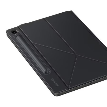 Official Samsung Black Smart Book Cover Case with S Pen Holder - For Samsung Galaxy Tab S9