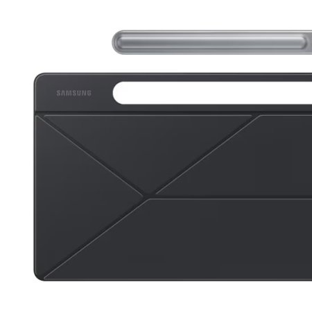 Official Samsung Black Smart Book Cover Case with S Pen Holder - For Samsung Galaxy Tab S9