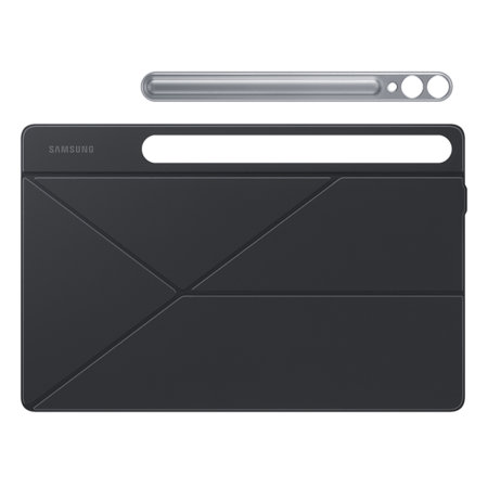 Official Samsung Black Smart Book Cover Case with S Pen Holder - For Samsung Galaxy Tab S9 Plus
