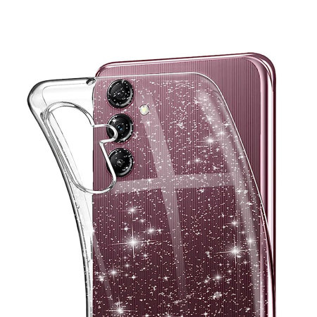 Olixar Clear Glitter Tough Clear Case - For Samsung Galaxy A14