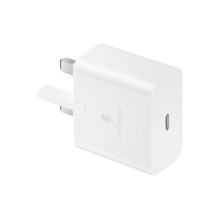 Official Samsung 15W White USB-C Mains Charger with USB-C to USB-C Cable