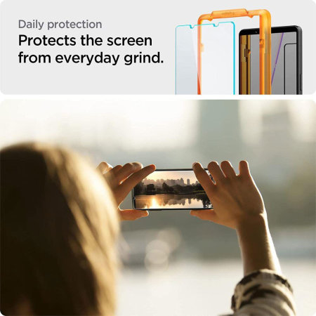 Spigen 2 Pack Tempered Glass Screen Protectors - For Sony Xperia 1 V