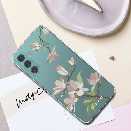 LoveCases White Cherry Blossom Gel Case - For Samsung Galaxy A14