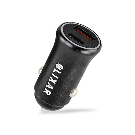 Olixar USB-C Power Delivery & QC 3.0 Dual Port 38W Fast Car Charger - For iPhone 15 Plus