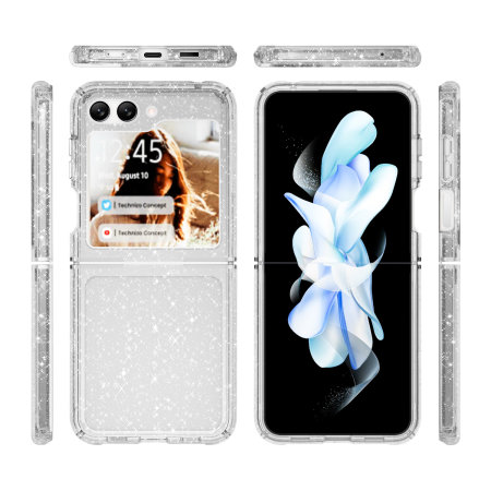 Olixar Clear Glitter Case - For Samsung Galaxy Z Flip5