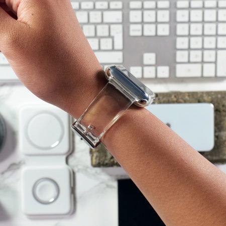 LoveCases Clear Gel Strap - For Apple Watch Series 7 45mm