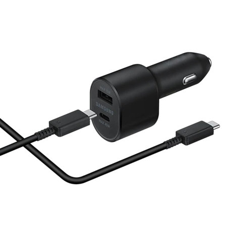 Official Samsung 60W Dual Port PD USB-C Fast Car Charger & Cable - For Samsung Galaxy Tab S9 Plus
