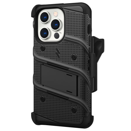 Zizo Bolt Black Tough Case and Screen Protector -  For iPhone 15 Pro
