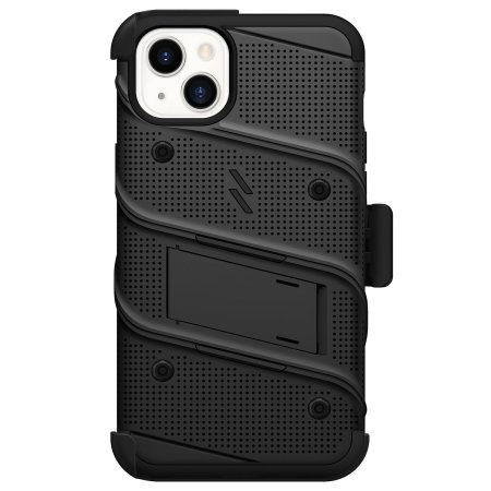 Zizo Bolt Black Tough Case and Screen Protector -  For iPhone 15 Plus