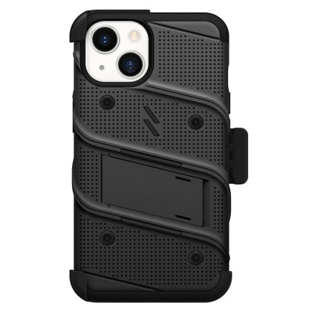 Zizo Bolt Black Tough Case and Screen Protector -  For iPhone 15