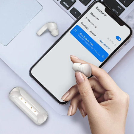 Mibro White LED True Wireless Bluetooth Earbuds 3