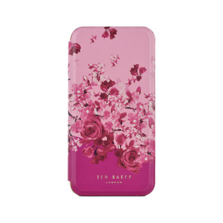 Ted Baker Scattered Flowers Mirror Folio Case - For iPhone 12