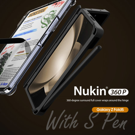 Araree Nukin 360 P Clear Matte Case with Hinge Protection & S Pen Holder - For Samsung Galaxy Z Fold5