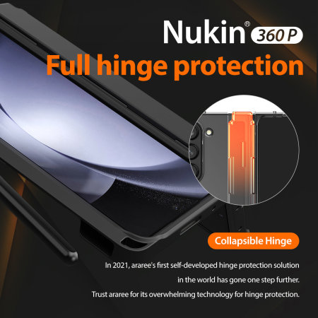 Araree Nukin 360 P Clear Matte Case with Hinge Protection & S Pen Holder - For Samsung Galaxy Z Fold5