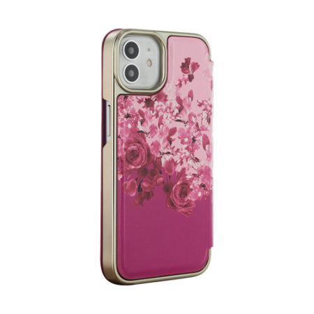 Ted Baker Scattered Flowers Mirror Folio Case - For iPhone 12 Pro
