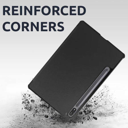 Olixar Black Leather-Style Case with S Pen Holder  - For Samsung Galaxy Tab S9 Ultra