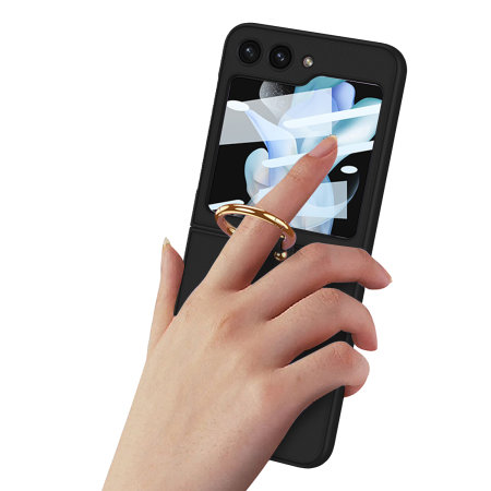 Olixar Samsung Galaxy Z Flip 3 Finger Ring Case - Black