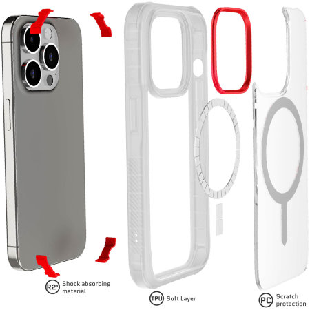 Ghostek Covert 7 MagSafe Ultra-Thin Clear Case - For iPhone 15 Pro
