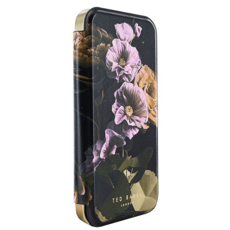Ted Baker Paper Flowers Mirror Folio Case - For iPhone 15 Pro Max