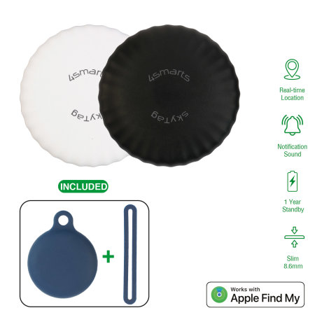 4Smarts SkyTag Slim Bluetooth Location and Tracking Device - 2 Pack