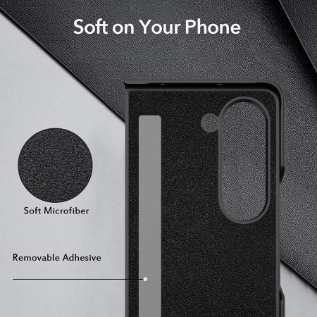 Olixar Eco-Leather Black Case - For Samsung Galaxy Z Fold5