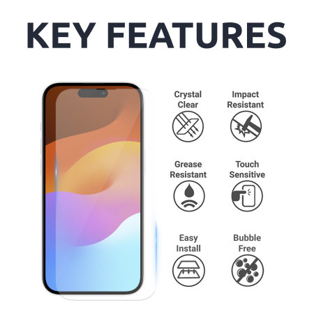 Olixar Tempered Glass Screen Protector - For iPhone 15 Plus