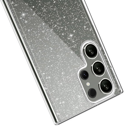 Olixar Clear Glitter Tough Case - For Samsung Galaxy S22 Ultra