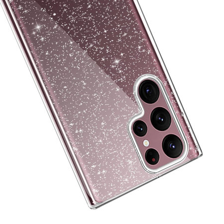 Olixar Clear Glitter Tough Case - For Samsung Galaxy S22 Ultra