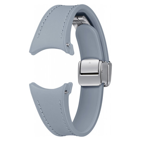 Official Samsung Blue D-Buckle Hybrid Eco-Leather Band (S/M) - For Samsung Galaxy Watch 6