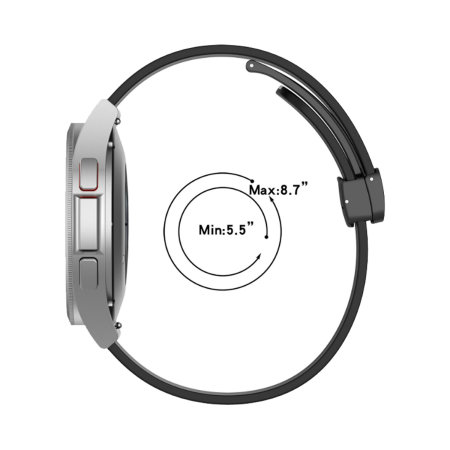 Olixar D-Buckle Pink & White Adjustable Silicone Watch Strap - For Samsung Galaxy Watch 6