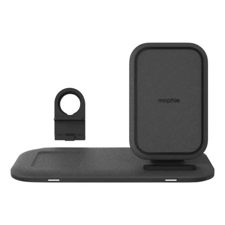 Mophie Black 3-in-1 15W Qi Wireless Charger Stand