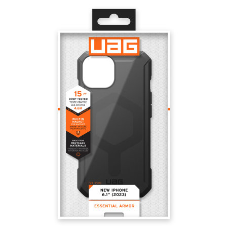 UAG Essential Armor Black Magsafe Case - For iPhone 15