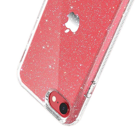 Olixar Clear Glitter Tough Case - For iPhone SE 2020