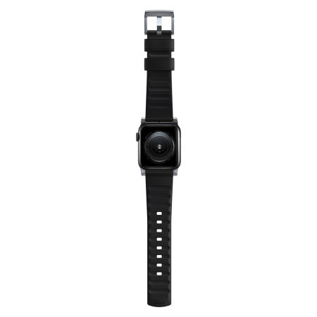 Nomad Active Pro Black Leather Modern Strap - For Apple Watch SE
