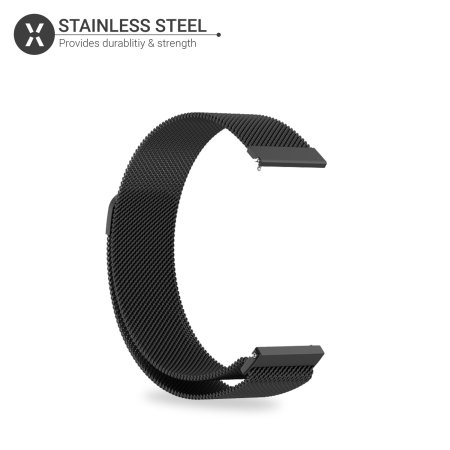 Olixar Milanese Black Strap (M/L) - For Samsung Galaxy Watch 6 Classic