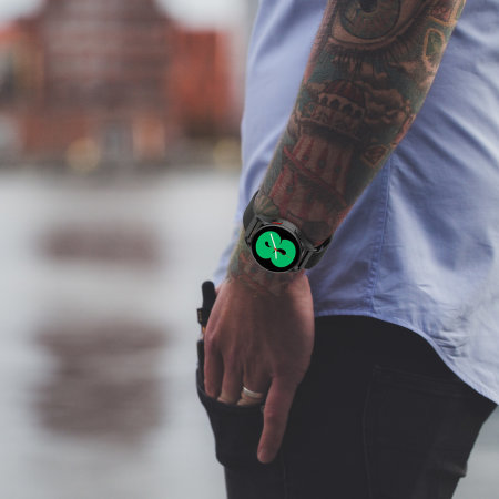 Olixar Milanese Black Strap (M/L) - For Samsung Galaxy Watch 6 Classic