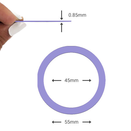 Olixar Lilac Adhesive MagSafe Conversion Kit - For Samsung Devices