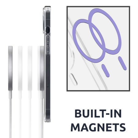 Olixar Lilac Adhesive MagSafe Conversion Kit - For Nothing Devices