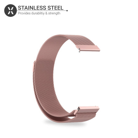 Olixar Milanese Rose Pink Strap (S/M) - For Samsung Galaxy Watch 6 Classic