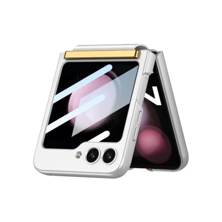 Olixar White Strap Case with Inbuilt Screen Protector - For Samsung Galaxy Z Flip5