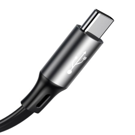 Baseus 3-in-1 USB to Lightning, USB-C & Micro USB Retractable Charge and Sync Cable - 1.2m