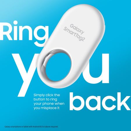 Official Samsung SmartTag2 Bluetooth Compatible Tracker - Black