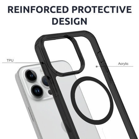 Olixar ExoShield Black MagSafe Case - For iPhone 15 Pro