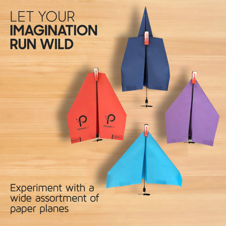 PowerUp 2.0 Electric Paper Airplane - Blue