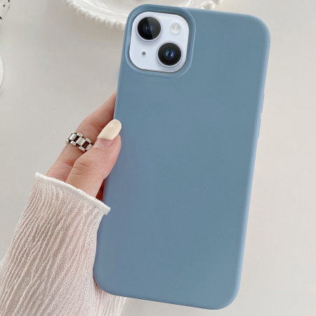 Olixar MagSafe Silicone Light Blue Case - For iPhone 15 Plus
