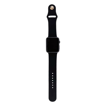 Olixar Black Silicone Sport Strap - For Apple Watch Ultra 2