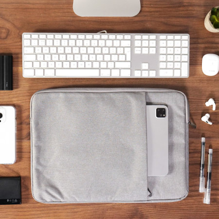 Olixar Universal Dual Pocket 16" Laptop & Tablet Sleeve - Grey