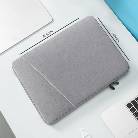 Olixar Universal Grey 14" Laptop & Tablet Sleeve