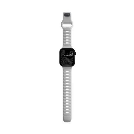 Black apple watch with grey online band