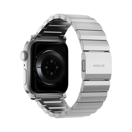 Nomad Silver Aluminum Metal Links Band - For Apple Watch Ultra 2
